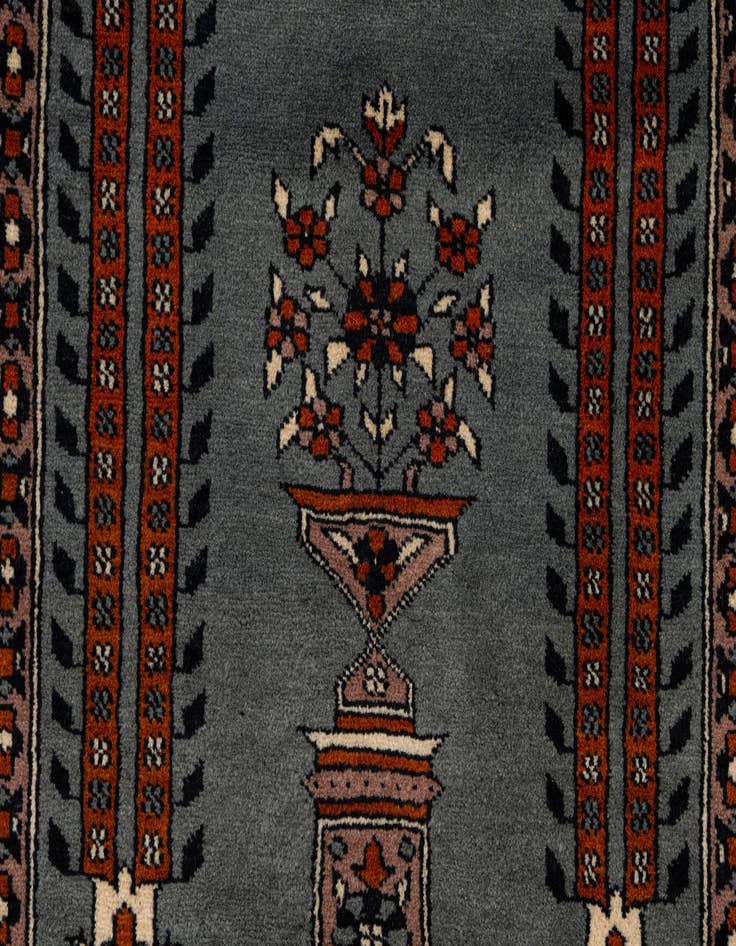Detail image of 2' 6 x 4' 3  Hand Knotted Bokhara Oriental Wool Rug