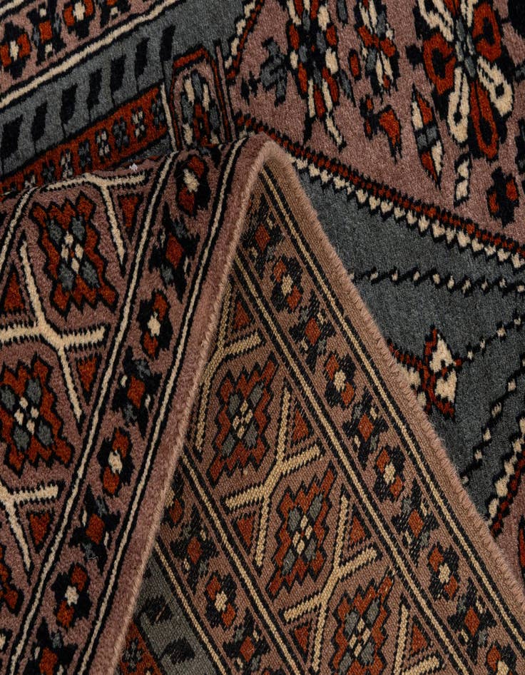 Detail image of 2' 6 x 4' 3  Hand Knotted Bokhara Oriental Wool Rug