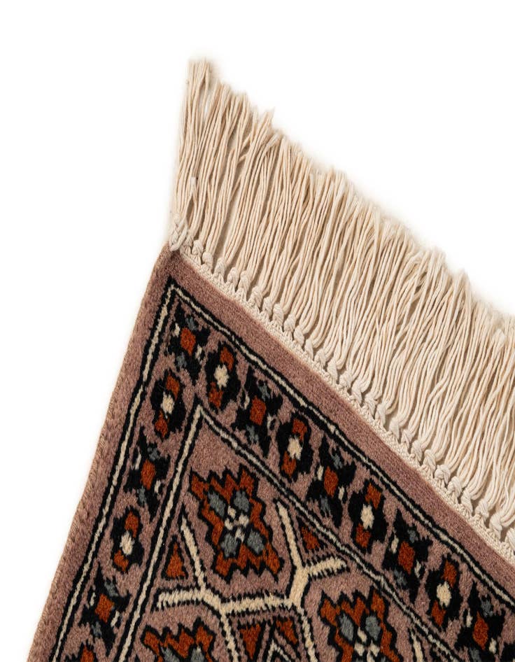 Detail image of 2' 6 x 4' 3  Hand Knotted Bokhara Oriental Wool Rug