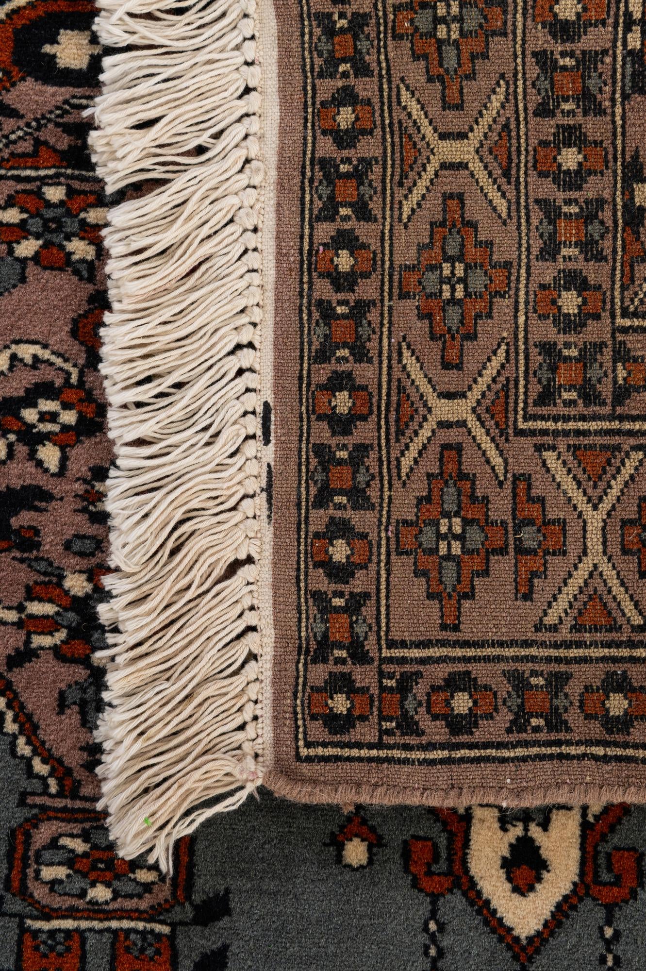 2' 6 x 4' 3 Hand Knotted Bokhara Oriental Wool Rug