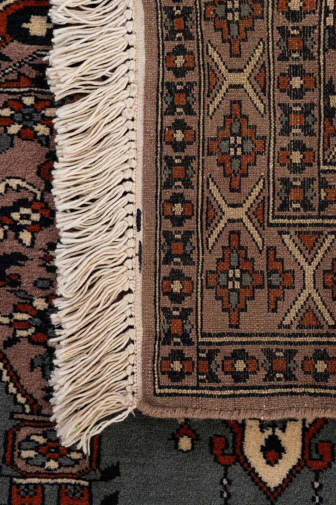 2' 6 x 4' 3 Hand Knotted Bokhara Oriental Wool Rug
