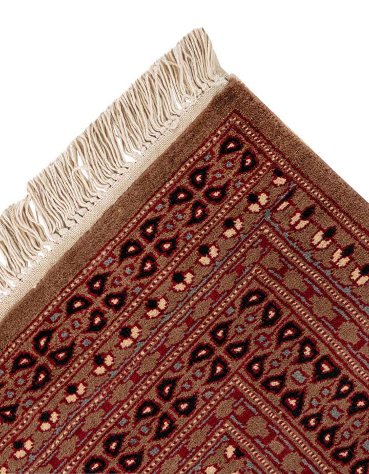 4' 1 x 6' 2 Hand Knotted Bokhara Oriental Wool Rug