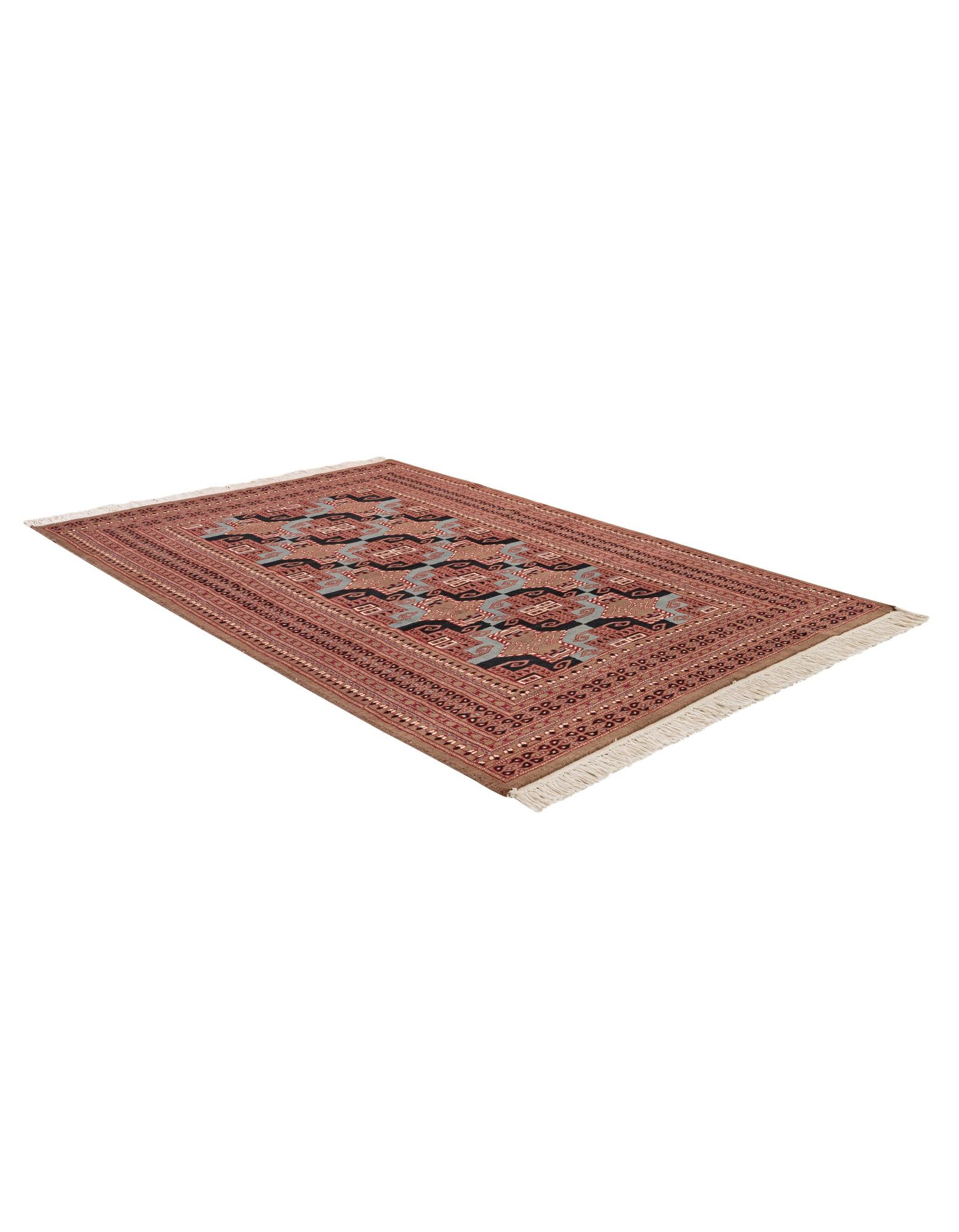 4' 1 x 6' 2 Hand Knotted Bokhara Oriental Wool Rug