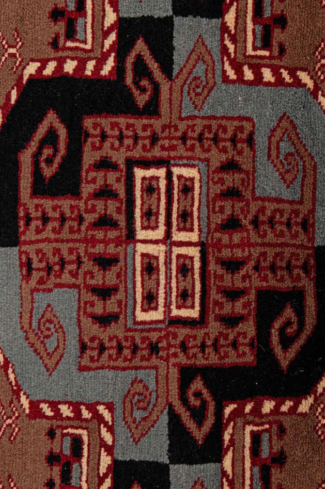 4' 1 x 6' 2 Hand Knotted Bokhara Oriental Wool Rug