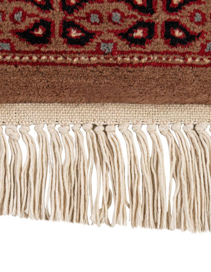 Detail image of 4' 1 x 6' 2  Hand Knotted Bokhara Oriental Wool Rug