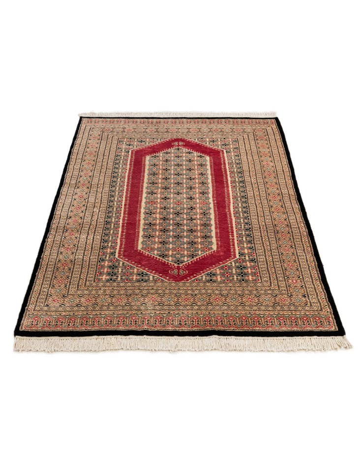 Detail image of 4' 2 x 6' 1 Hand Knotted Bokhara Oriental Rug
