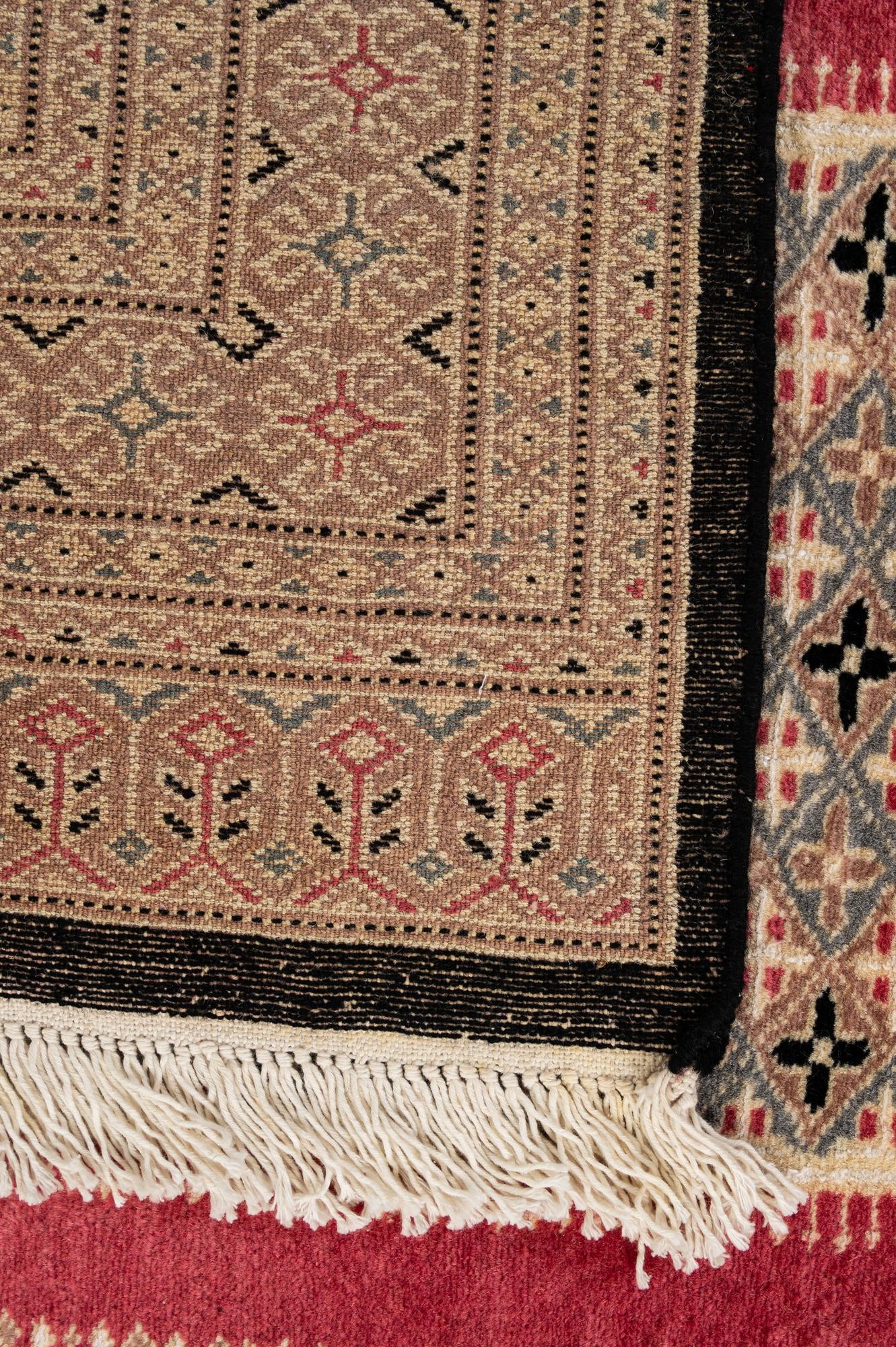 4' 2 x 6' 1 Hand Knotted Bokhara Oriental Rug