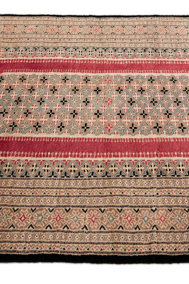 Detail image of 4' 2 x 6' 1 Hand Knotted Bokhara Oriental Rug