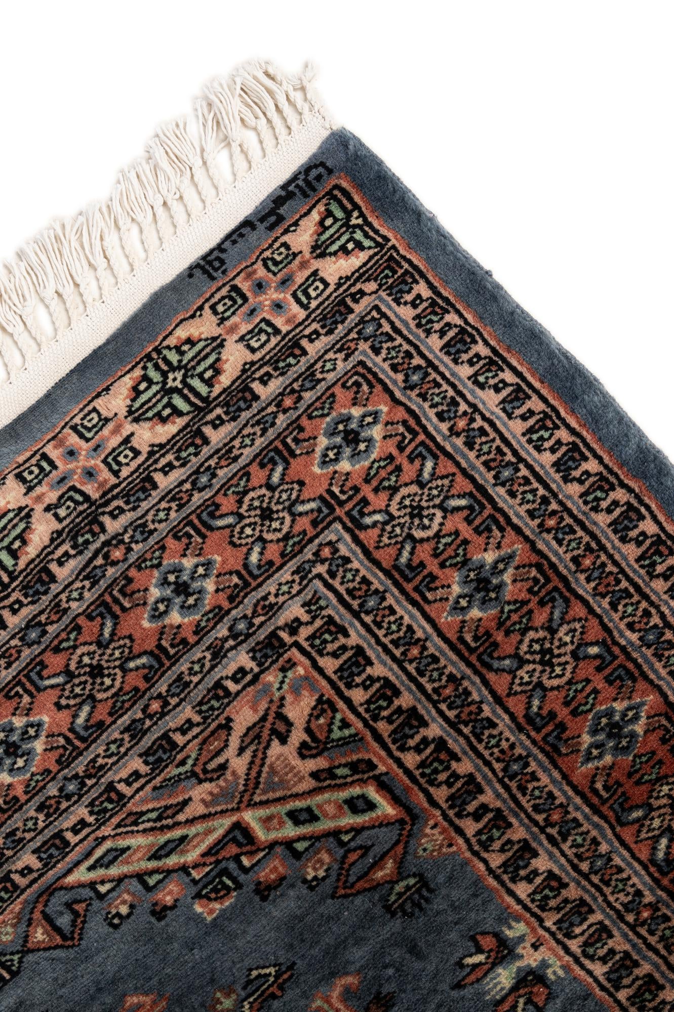 4' 4 x 6' 1 Hand Knotted Bokhara Oriental Wool Rug