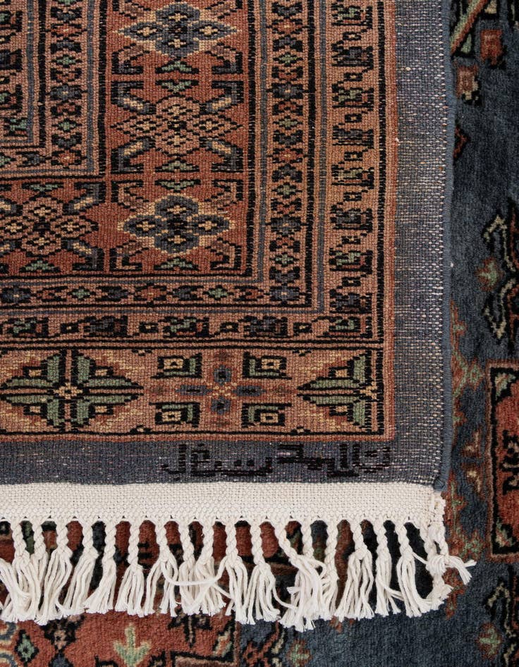 Detail image of 4' 4 x 6' 1  Hand Knotted Bokhara Oriental Wool Rug