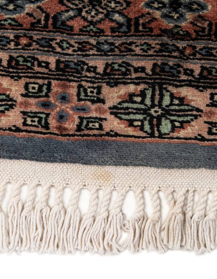 Detail image of 4' 4 x 6' 1  Hand Knotted Bokhara Oriental Wool Rug