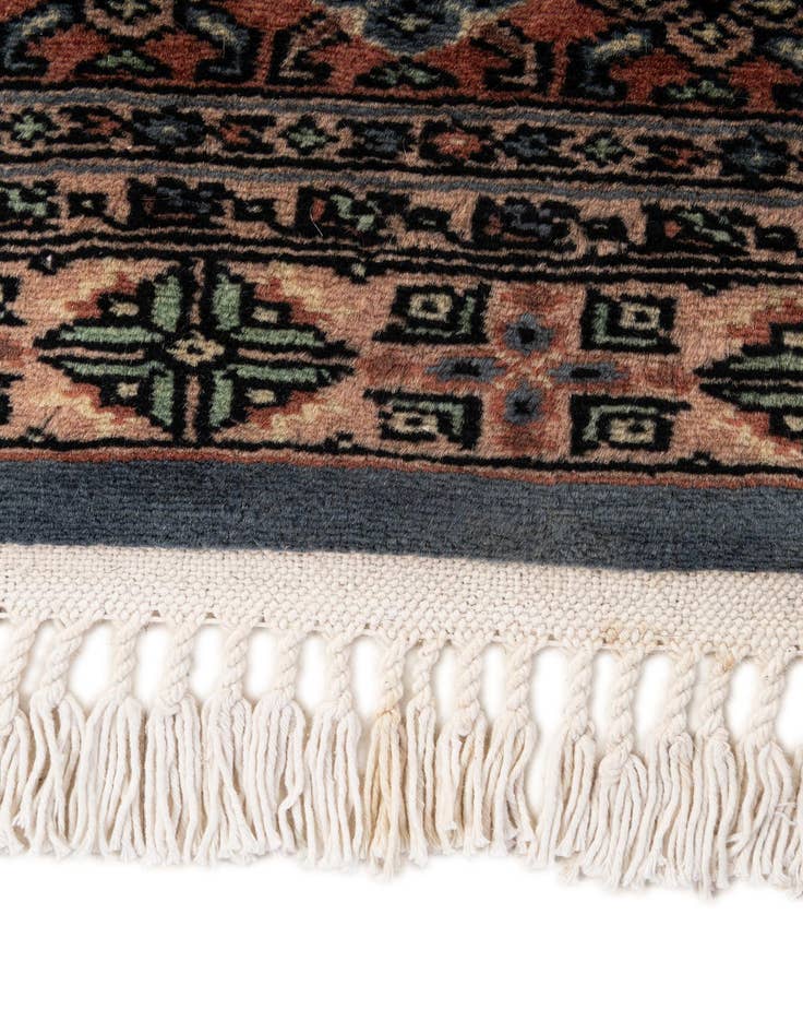 Detail image of 4' 4 x 6' 1  Hand Knotted Bokhara Oriental Wool Rug