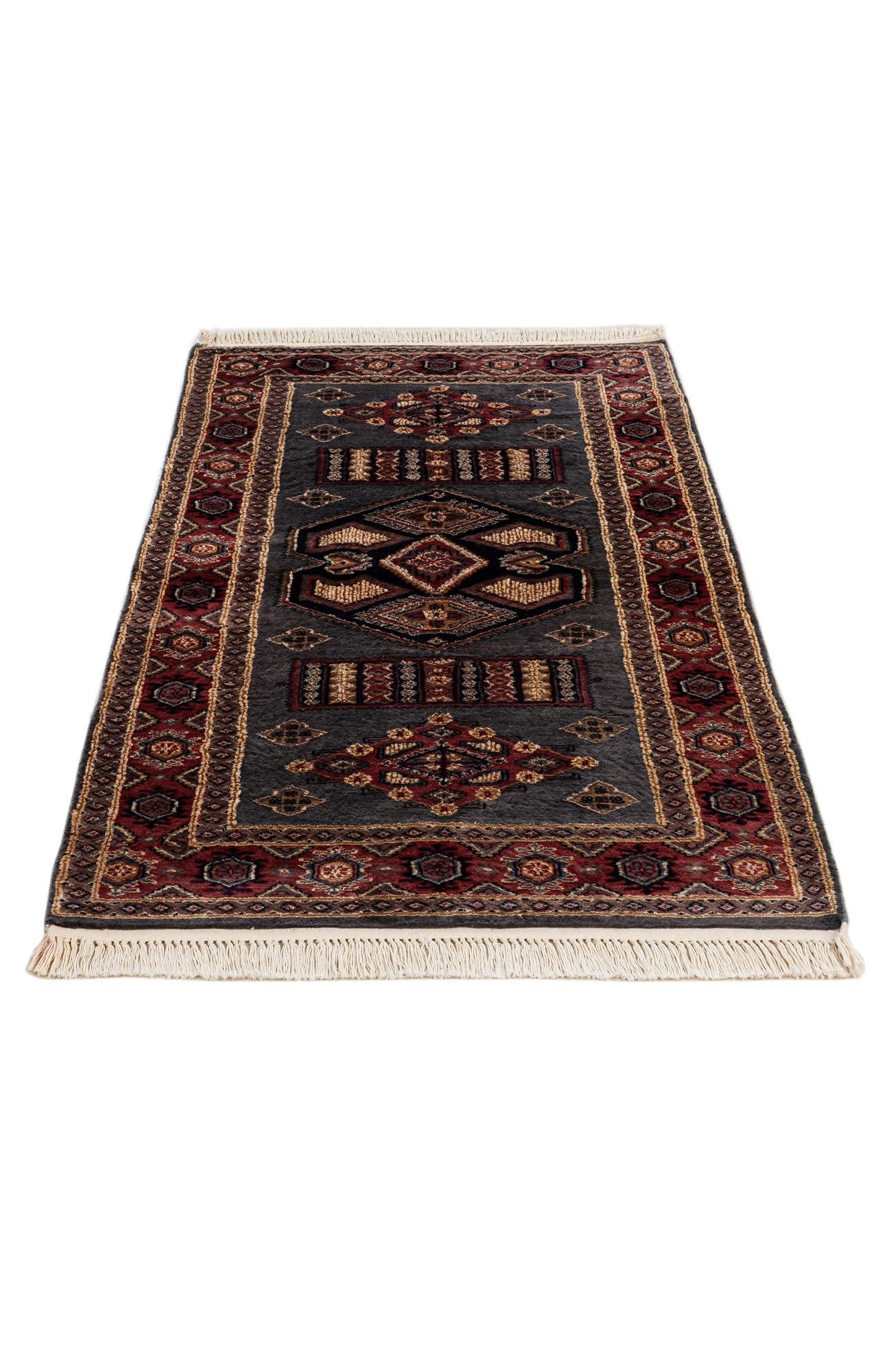 3' x 5' 1 Hand Knotted Bokhara Oriental Rug