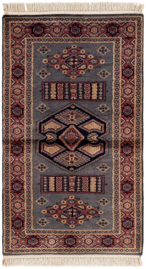 Detail image of 3' x 5' 1 Hand Knotted Bokhara Oriental Rug