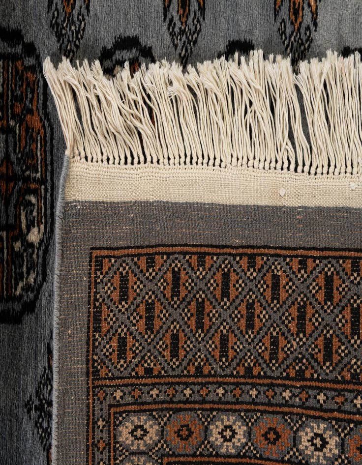 Detail image of 3' 2 x 5' 2  Hand Knotted Bokhara Oriental Wool Rug