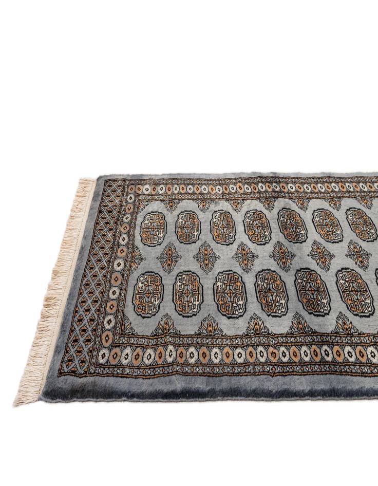 Detail image of 3' 2 x 5' 2  Hand Knotted Bokhara Oriental Wool Rug