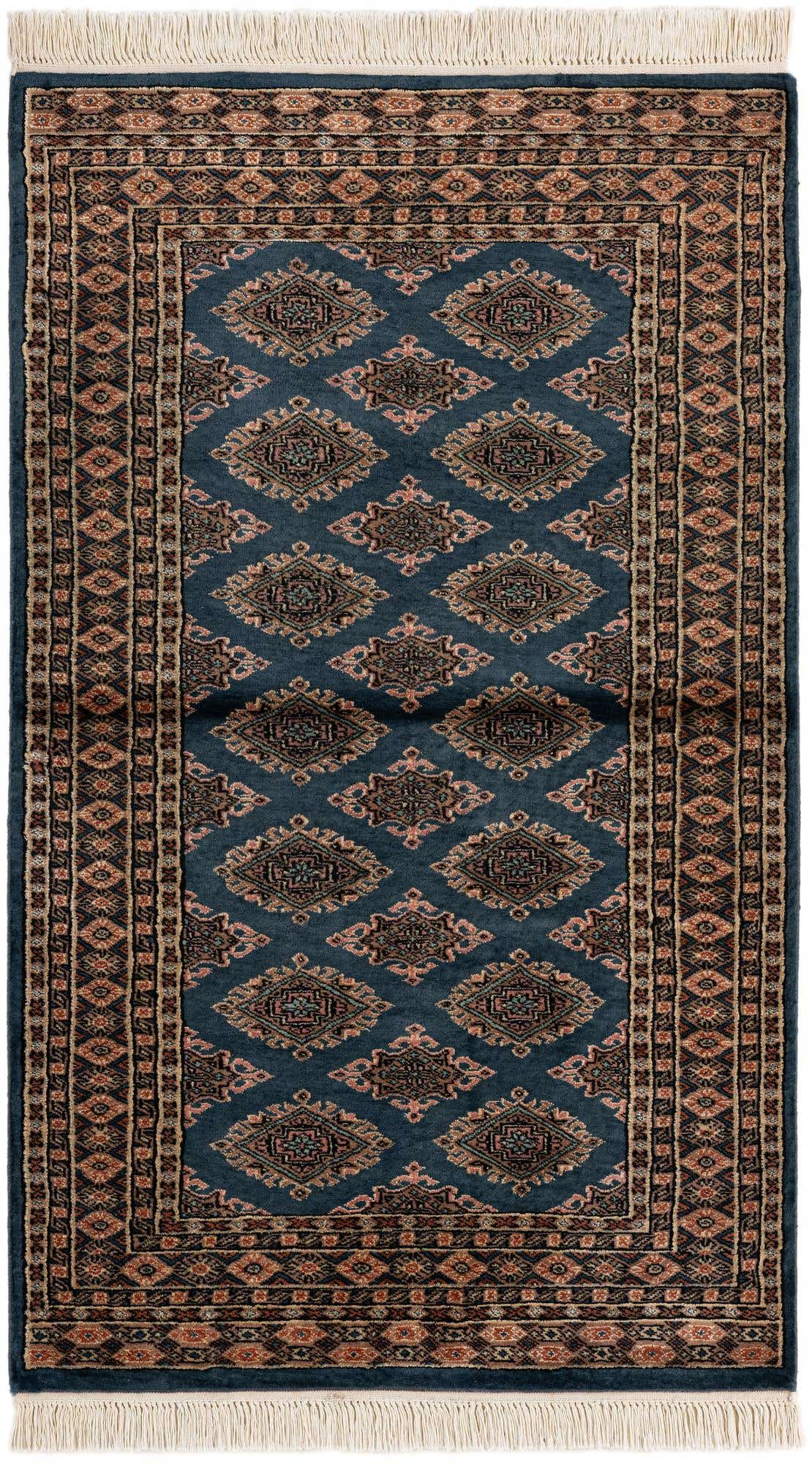 3' x 5' 2 Hand Knotted Bokhara Oriental Rug