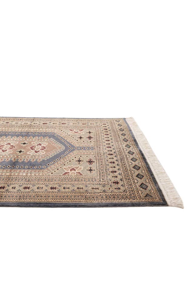 Detail image of 4' 2 x 5' 9 Hand Knotted Bokhara Oriental Rug