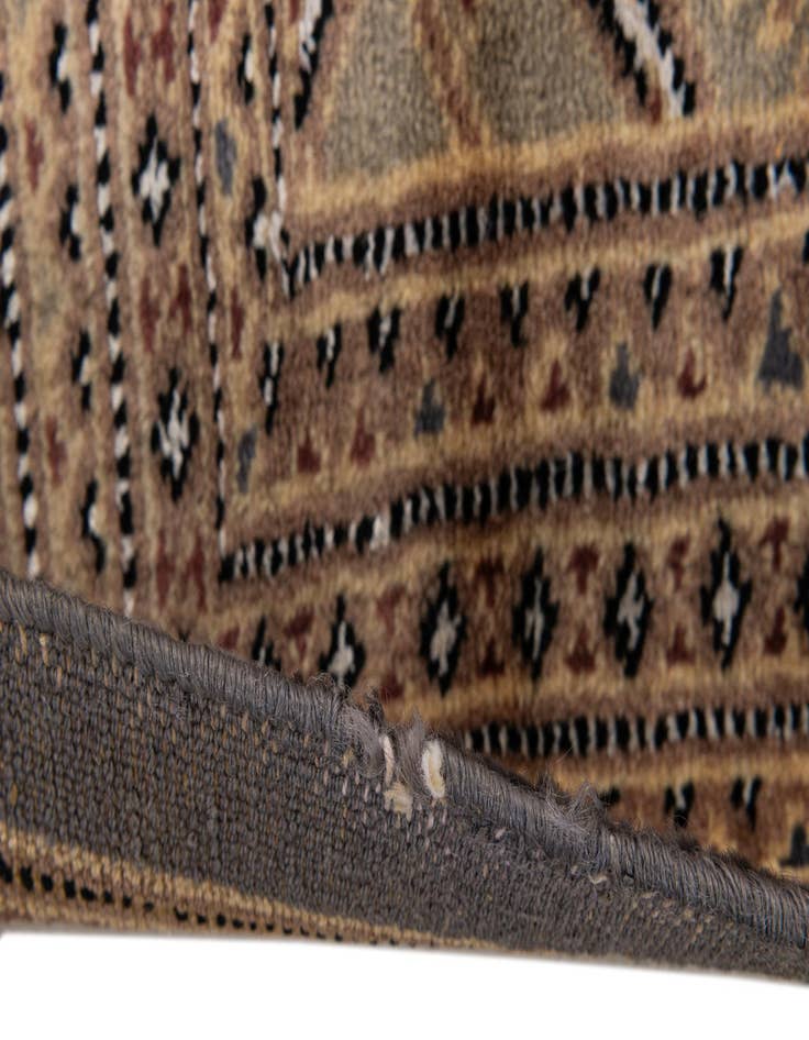Detail image of 4' 2 x 5' 9  Hand Knotted Bokhara Oriental Rug