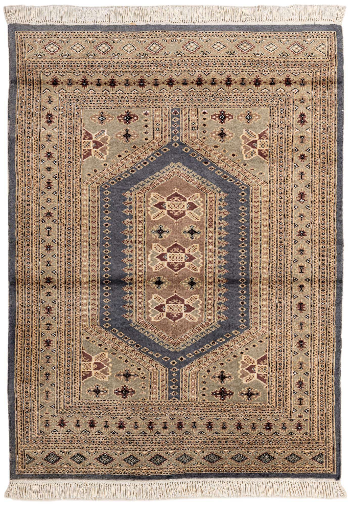 4' 2 x 5' 9 Hand Knotted Bokhara Oriental Rug