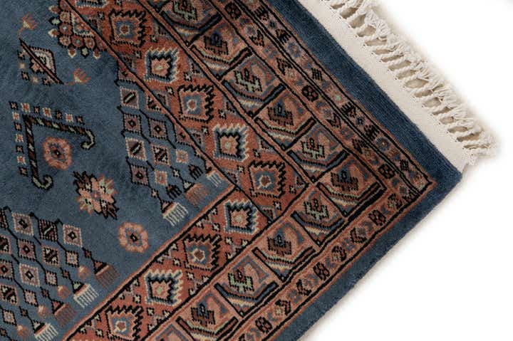 4' 2 x 6' 1 Hand Knotted Bokhara Oriental Wool Rug