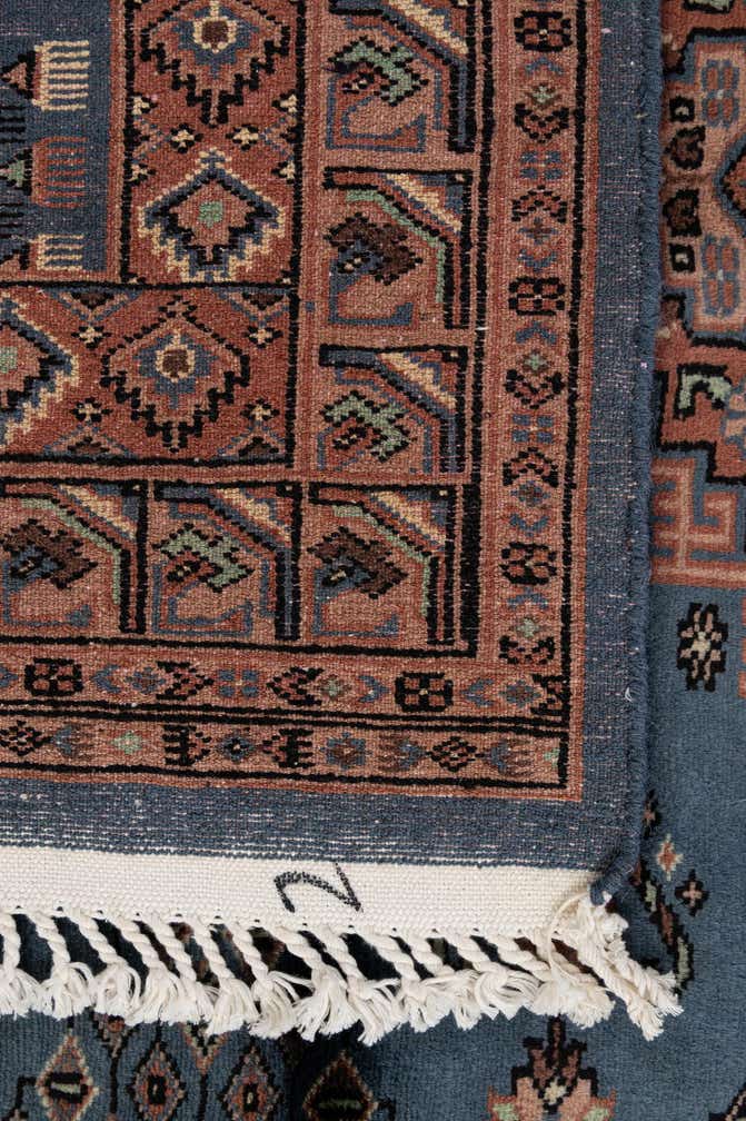 4' 2 x 6' 1 Hand Knotted Bokhara Oriental Wool Rug