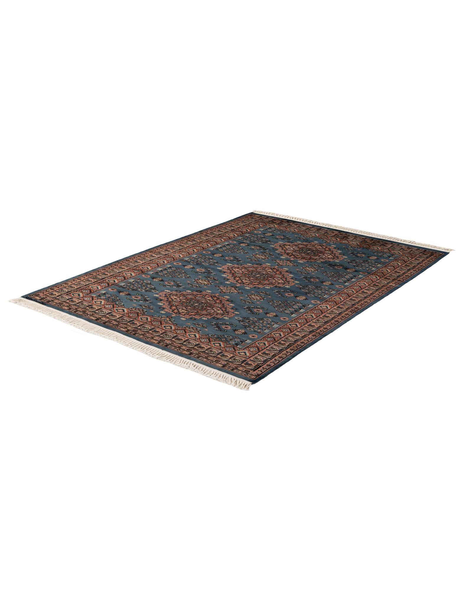 4' 2 x 6' 1 Hand Knotted Bokhara Oriental Wool Rug