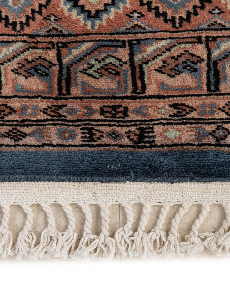 Detail image of 4' 2 x 6' 1  Hand Knotted Bokhara Oriental Wool Rug
