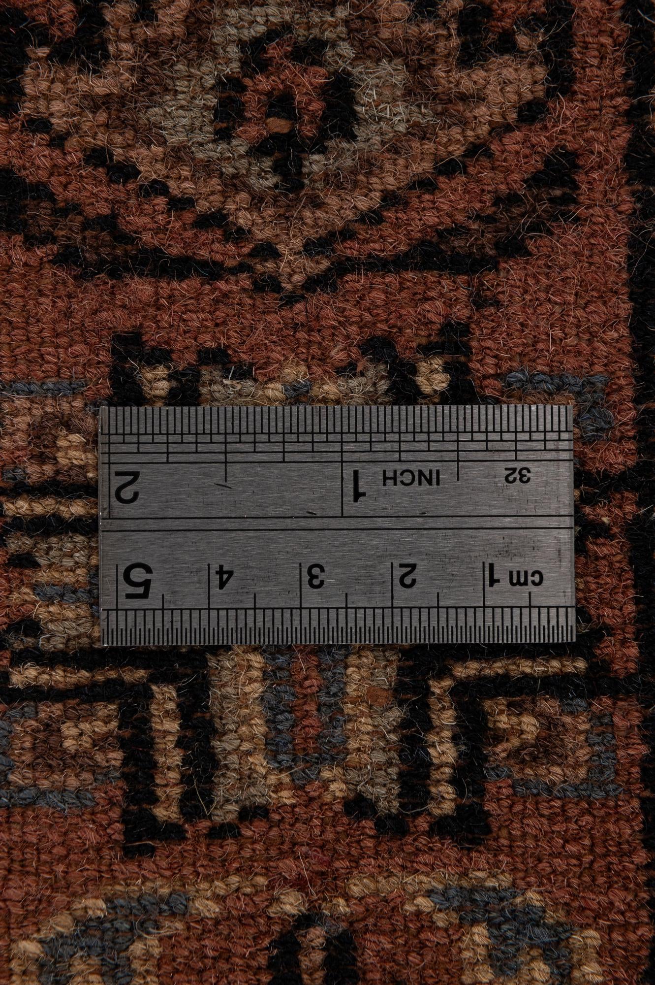 4' 2 x 5' 10 Hand Knotted Bokhara Oriental Wool Rug