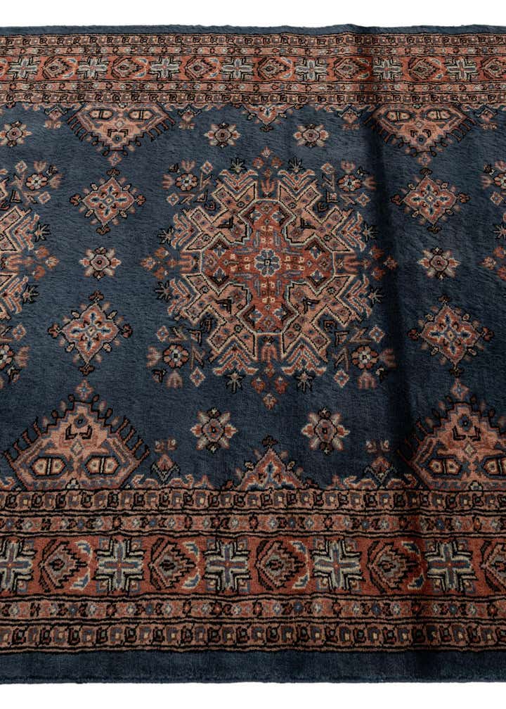 4' 2 x 5' 10 Hand Knotted Bokhara Oriental Wool Rug