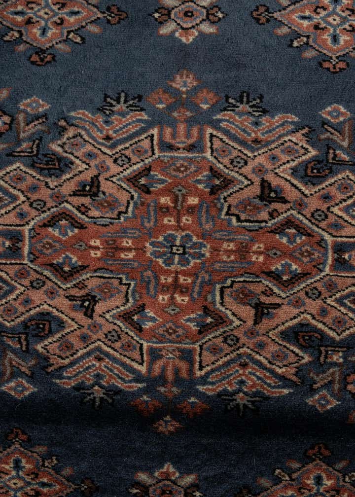 4' 2 x 5' 10 Hand Knotted Bokhara Oriental Wool Rug
