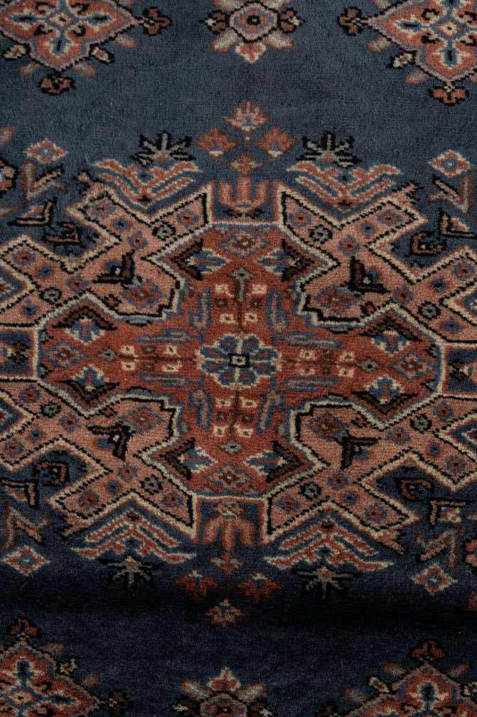 4' 2 x 5' 10 Hand Knotted Bokhara Oriental Wool Rug