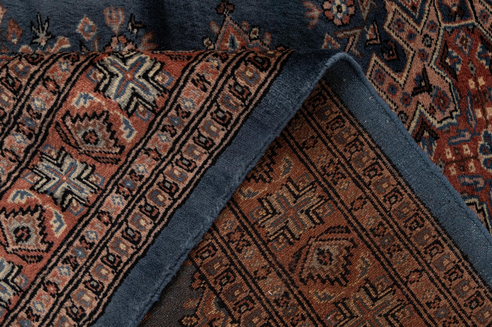 4' 2 x 5' 10 Hand Knotted Bokhara Oriental Wool Rug