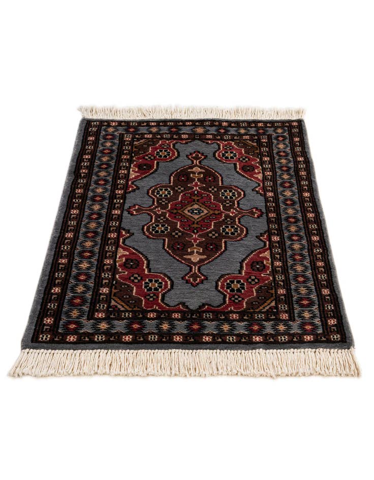 Detail image of 2' 2 x 3' 1  Hand Knotted Bokhara Oriental Wool Rug