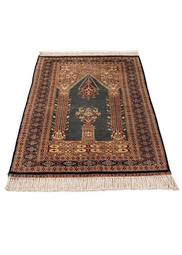 2' 9 x 4' 2 Hand Knotted Bokhara Oriental Wool Rug