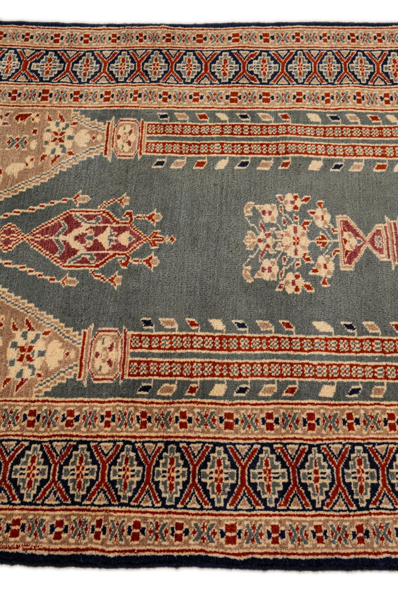 2' 9 x 4' 2 Hand Knotted Bokhara Oriental Wool Rug