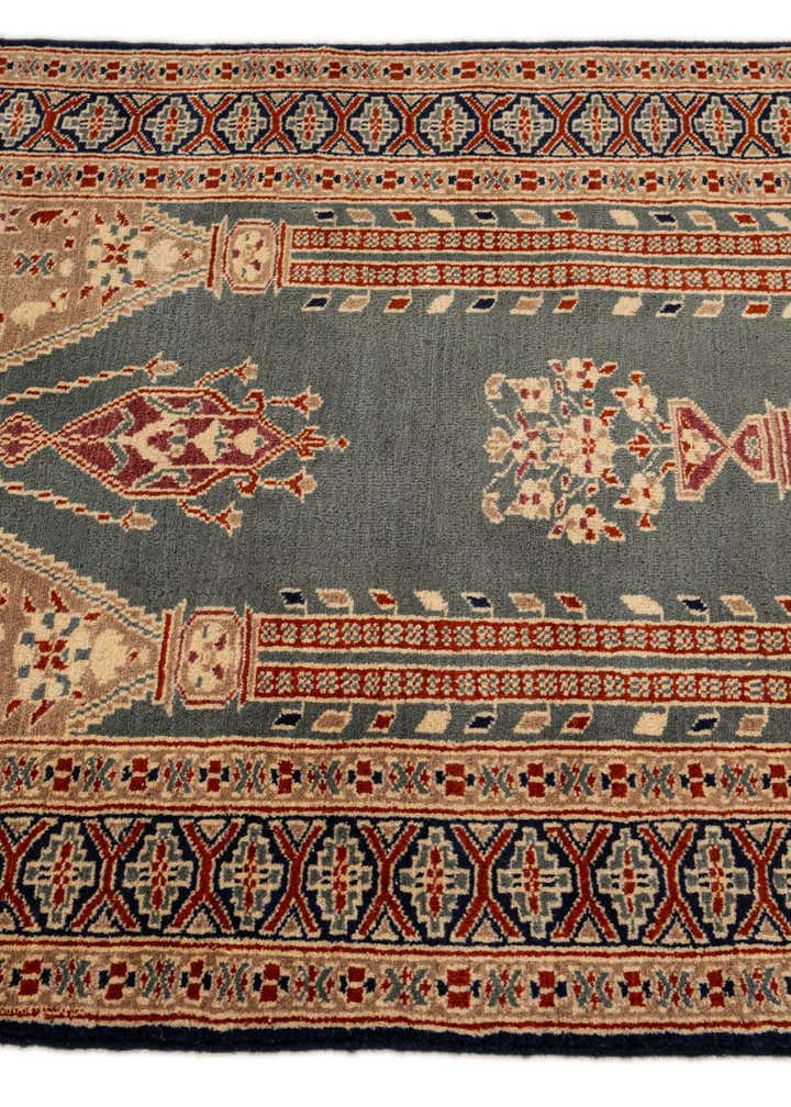 2' 9 x 4' 2 Hand Knotted Bokhara Oriental Wool Rug