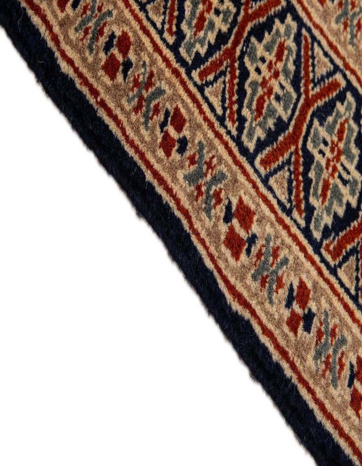 Detail image of 2' 9 x 4' 2 Hand Knotted Bokhara Oriental Wool Rug