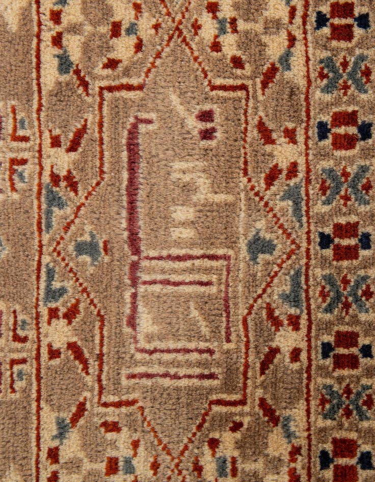Detail image of 2' 9 x 4' 2  Hand Knotted Bokhara Oriental Wool Rug