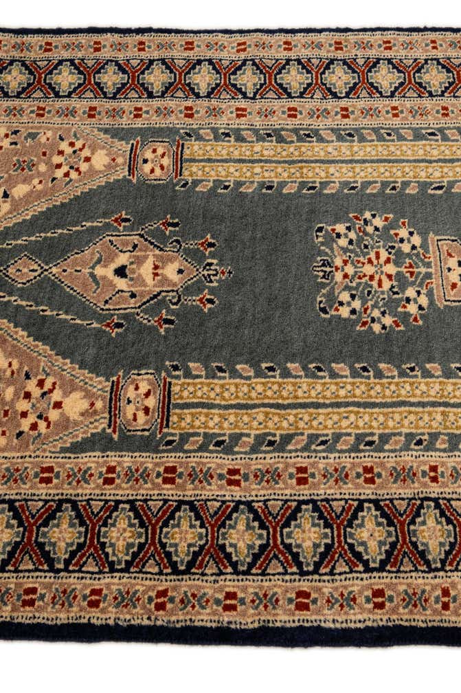 2' 8 x 4' 5 Hand Knotted Bokhara Oriental Wool Rug