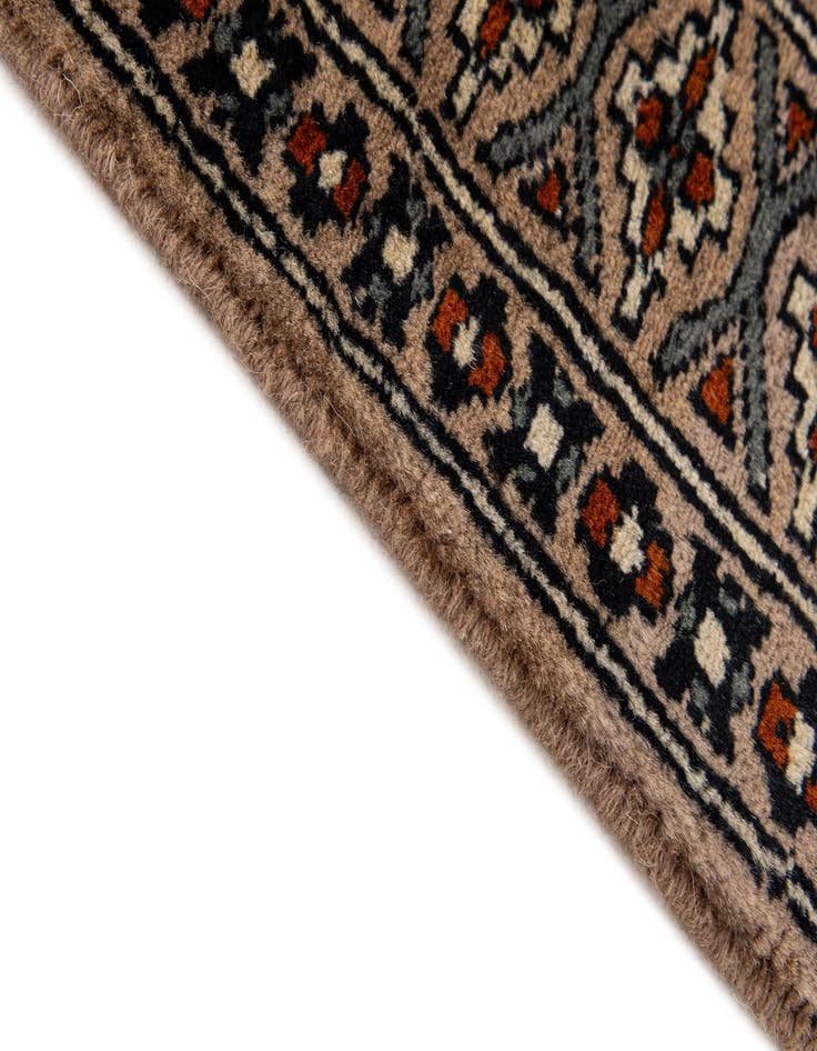 Detail image of 2' 9 x 4'  Hand Knotted Bokhara Wool Rug