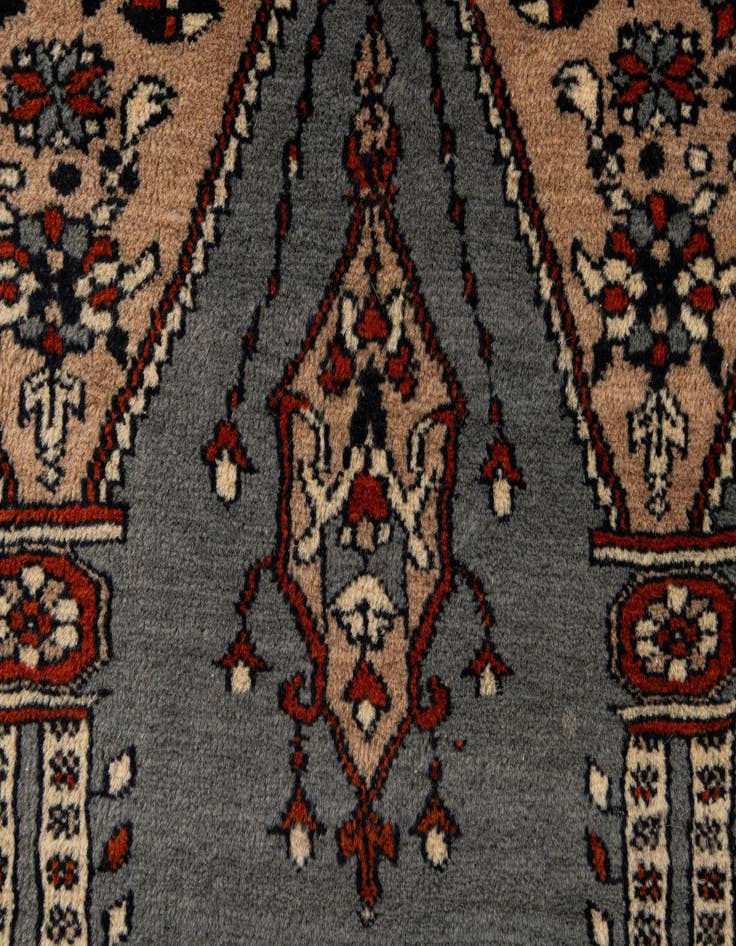 Detail image of 2' 9 x 4'  Hand Knotted Bokhara Wool Rug