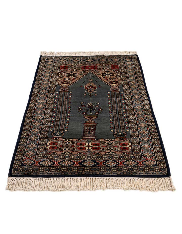 2' 9 x 4' 6 Hand Knotted Bokhara Oriental Wool Rug