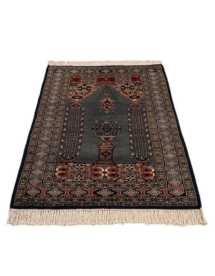 Detail image of 2' 9 x 4' 6 Hand Knotted Bokhara Oriental Wool Rug