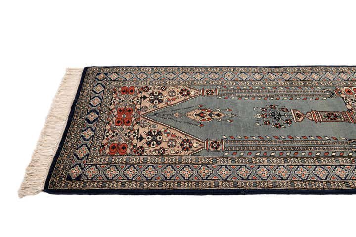 2' 9 x 4' 6 Hand Knotted Bokhara Oriental Wool Rug