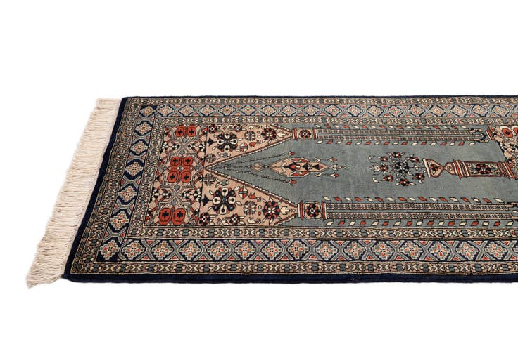 Detail image of 2' 9 x 4' 6 Hand Knotted Bokhara Oriental Wool Rug