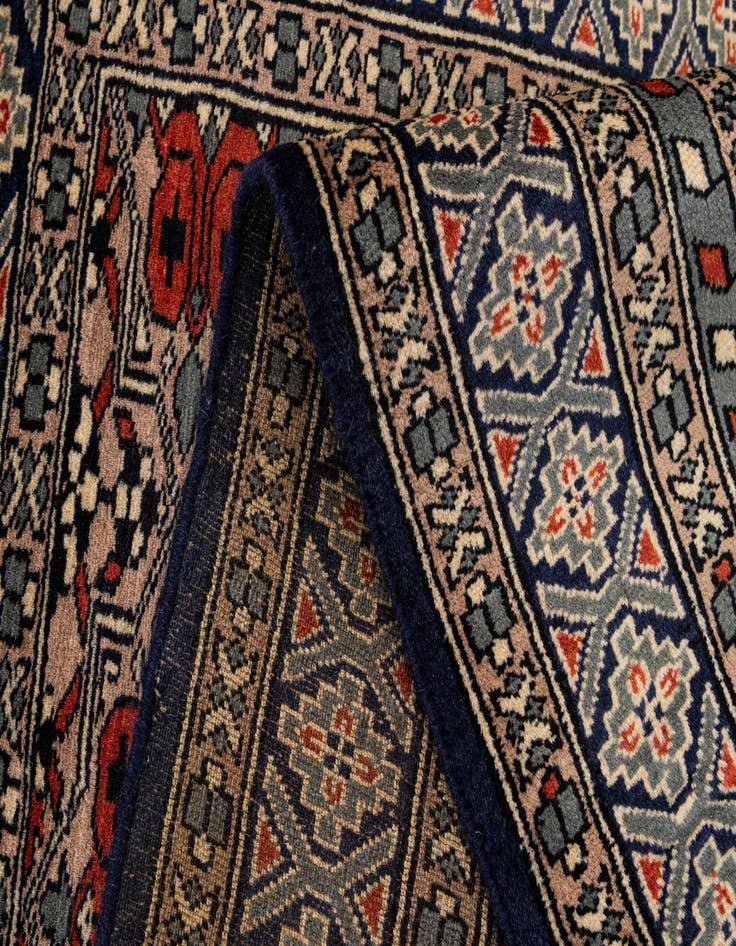 Detail image of 2' 9 x 4' 6  Hand Knotted Bokhara Oriental Wool Rug