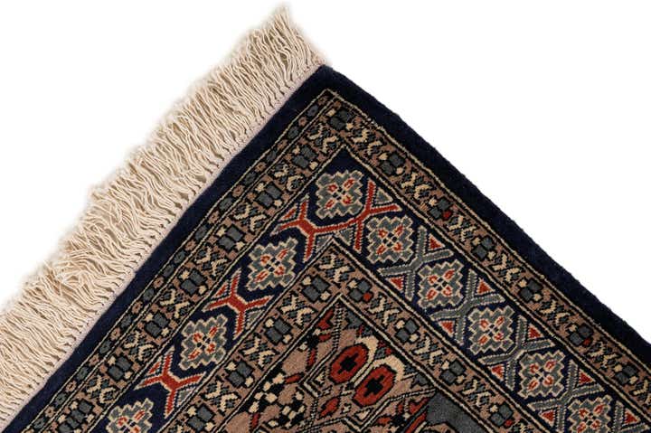 2' 9 x 4' 6 Hand Knotted Bokhara Oriental Wool Rug