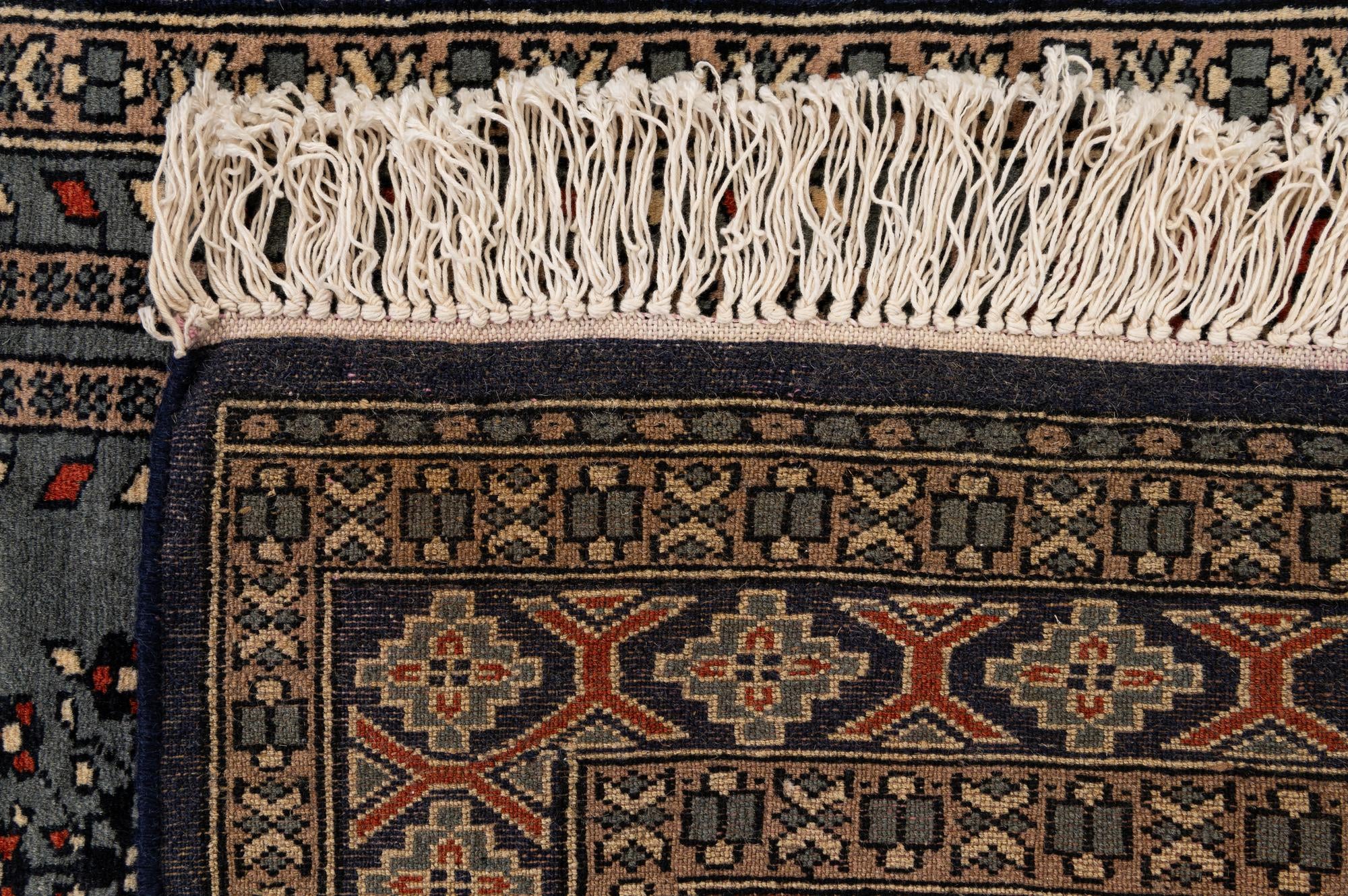 2' 9 x 4' 6 Hand Knotted Bokhara Oriental Wool Rug