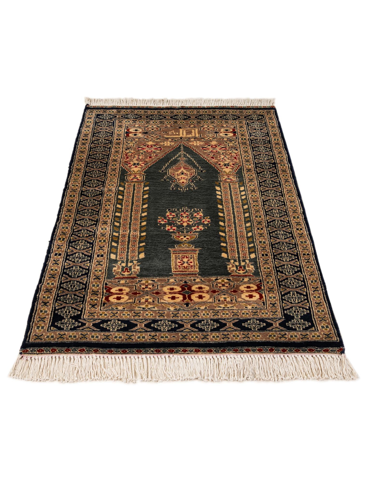 2' 7 x 4' 8 Hand Knotted Bokhara Oriental Wool Rug